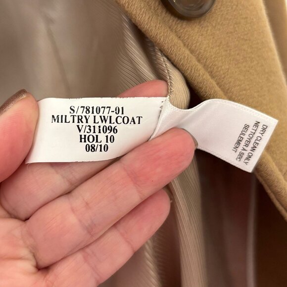 Banana Republic Military Long Camel Wool Coat - Picture 16 of 16